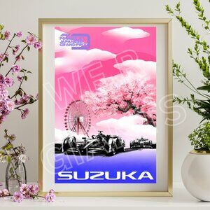 Japanese Grand Prix F1 Art Print 11X17
